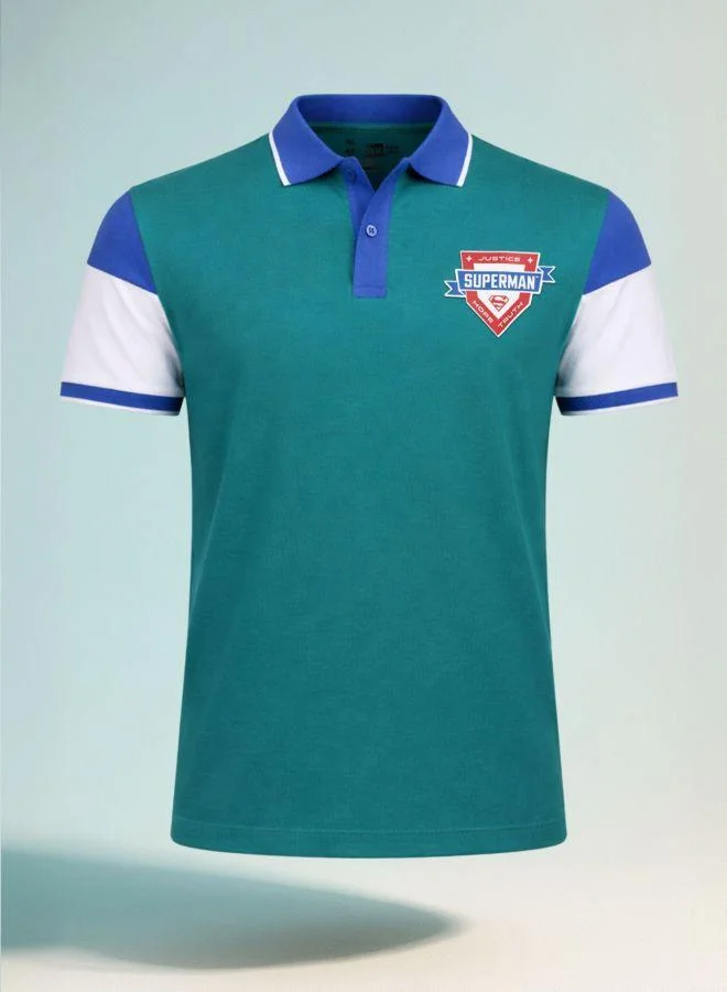 ذا انديان كراج كو Men Regular Fit Graphic Printed Polo Neck Half Sleeves Polo T-Shirt